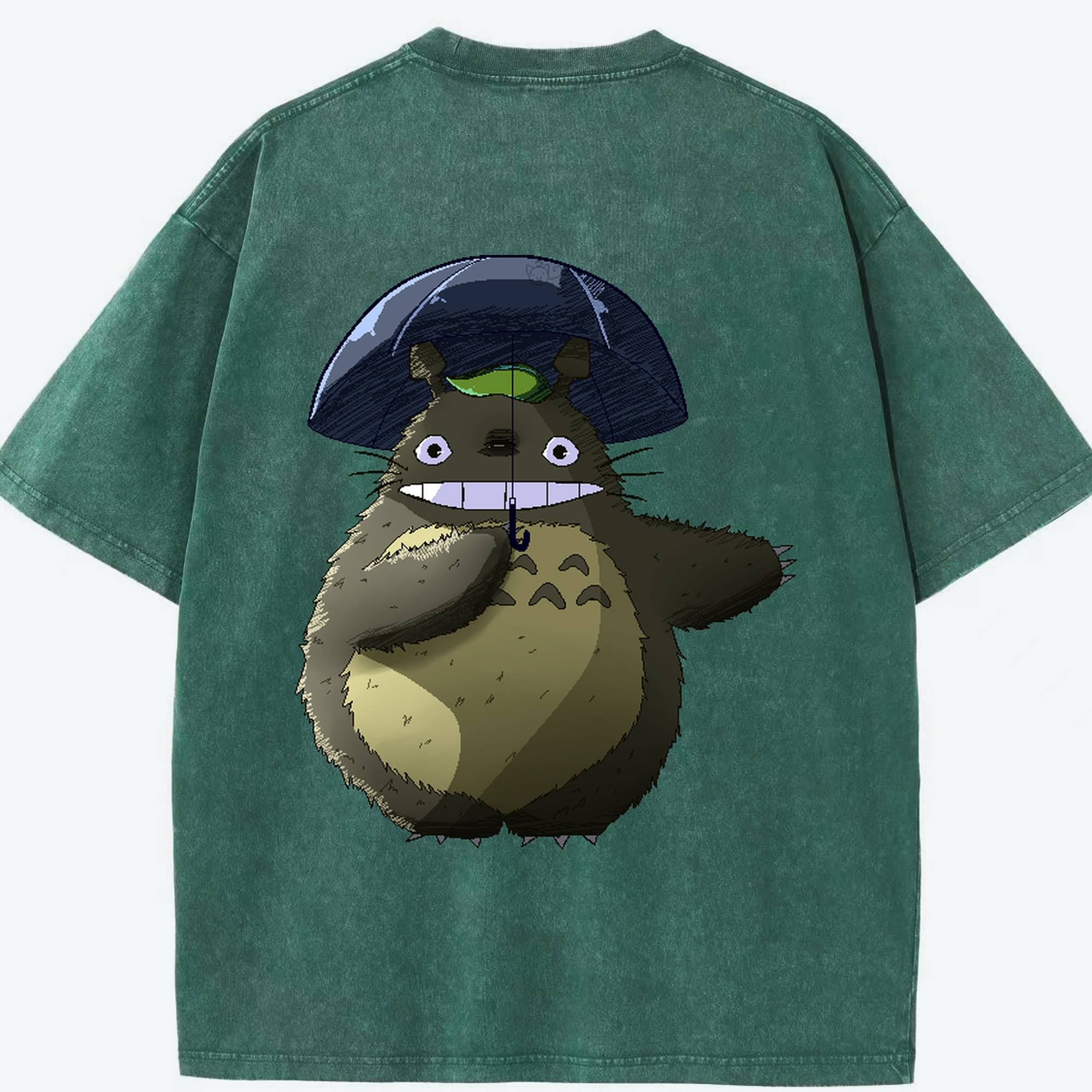 （画像用） となりのトトロ 草壁メイ 草壁サツキ My Neighbor Totoro Satsuki Kusakabe Mei Kusakabe 綿100% ヴィンテージ風 半袖Tシャツ（背面プリント）